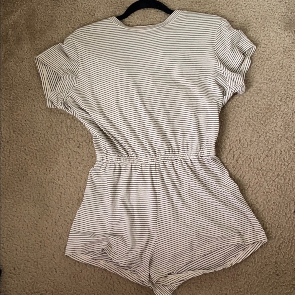 American apparel striped romper